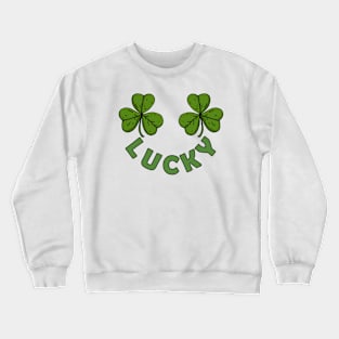 Lucky Shamrocks Smile Crewneck Sweatshirt